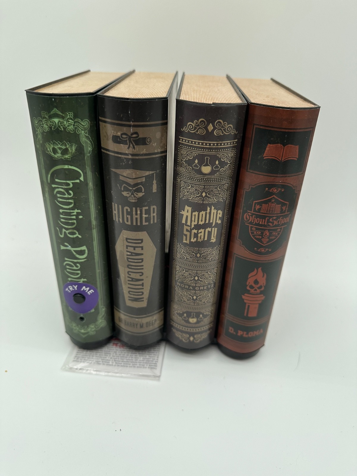 Halloween Haunted Living Animated Scary Haunted Books Prop