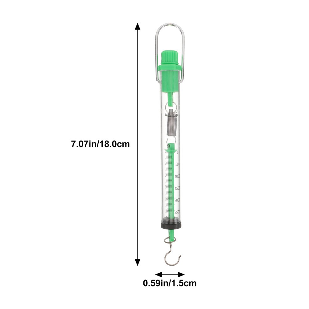 2 Pcs Cylinder Dynamometer Mini Hook Spring Scale Science Instruments