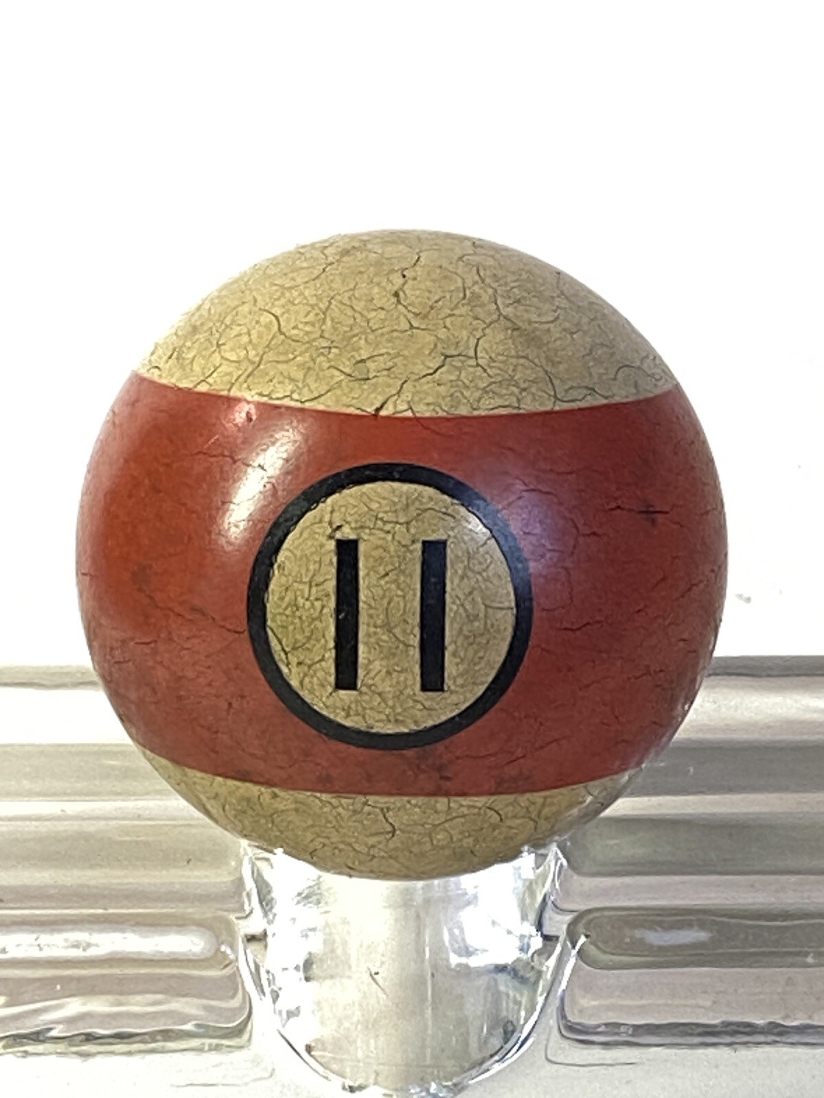 Antique Clay Billiard Ball #11 2 1/4”