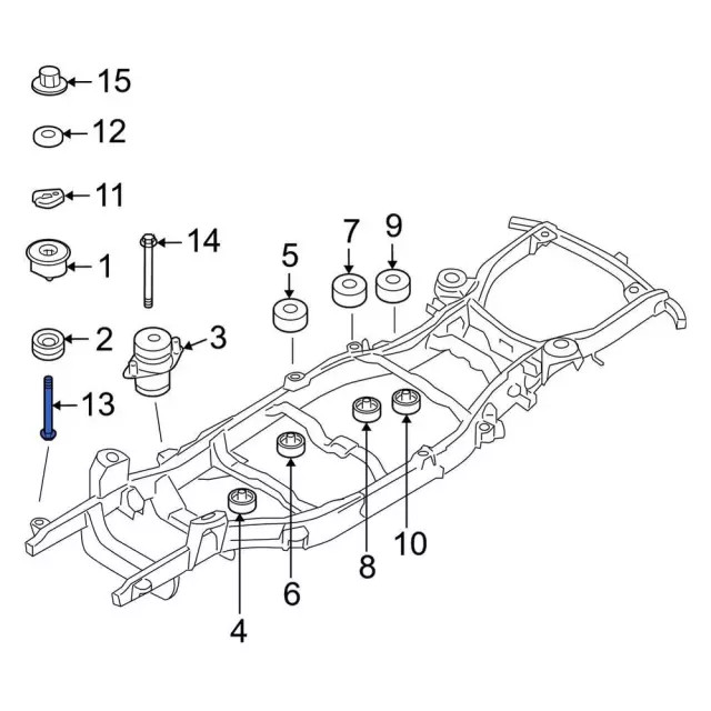 Genuine Ford Mount Bolt N800442-S436