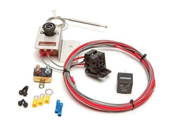 Performance 30104 Adjustable Electric Fan Thermostat Kit with Relay