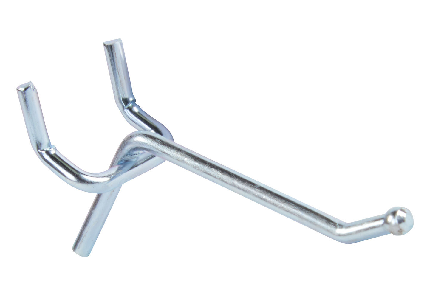 SSWBasics 2 inch Chrome Peg Hooks for 1/4 inch Pegboard - Durable Pegs for