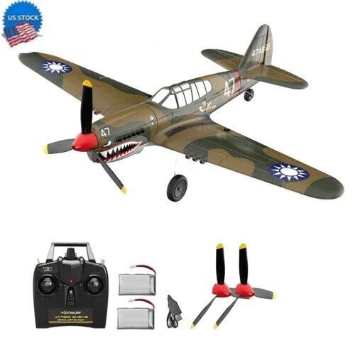 VOLANTEX WWII P40 RC Airplanes 2.4G 4-CH Fix Wing 6-Axis Gyro RTF Remote Glider