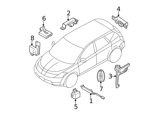 Genuine Nissan Switch Assembly Smart Keyless 285E3-CB80D