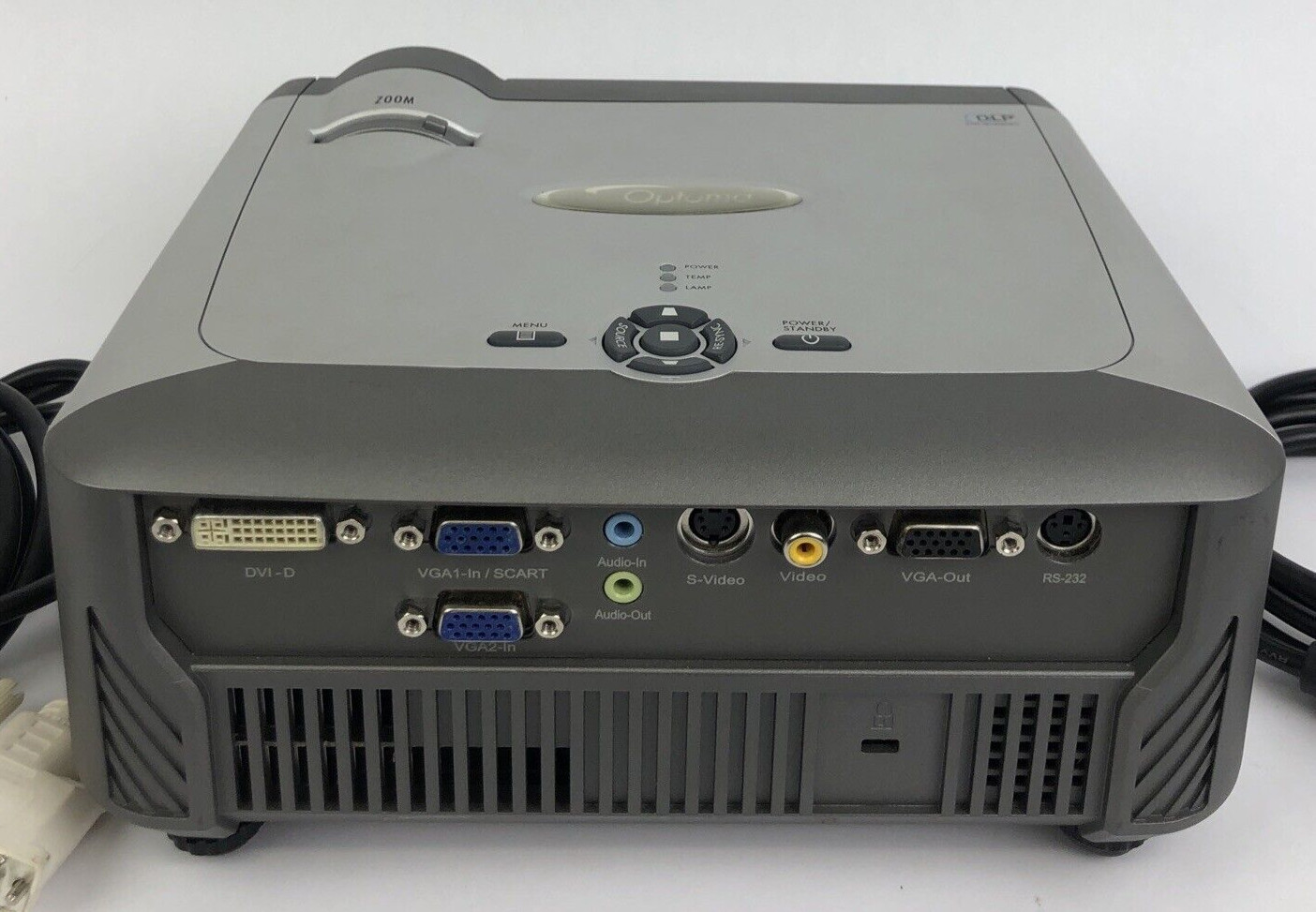 Optoma DX625 DLP Projector Display with Remote , Case and Instructions - LOOK