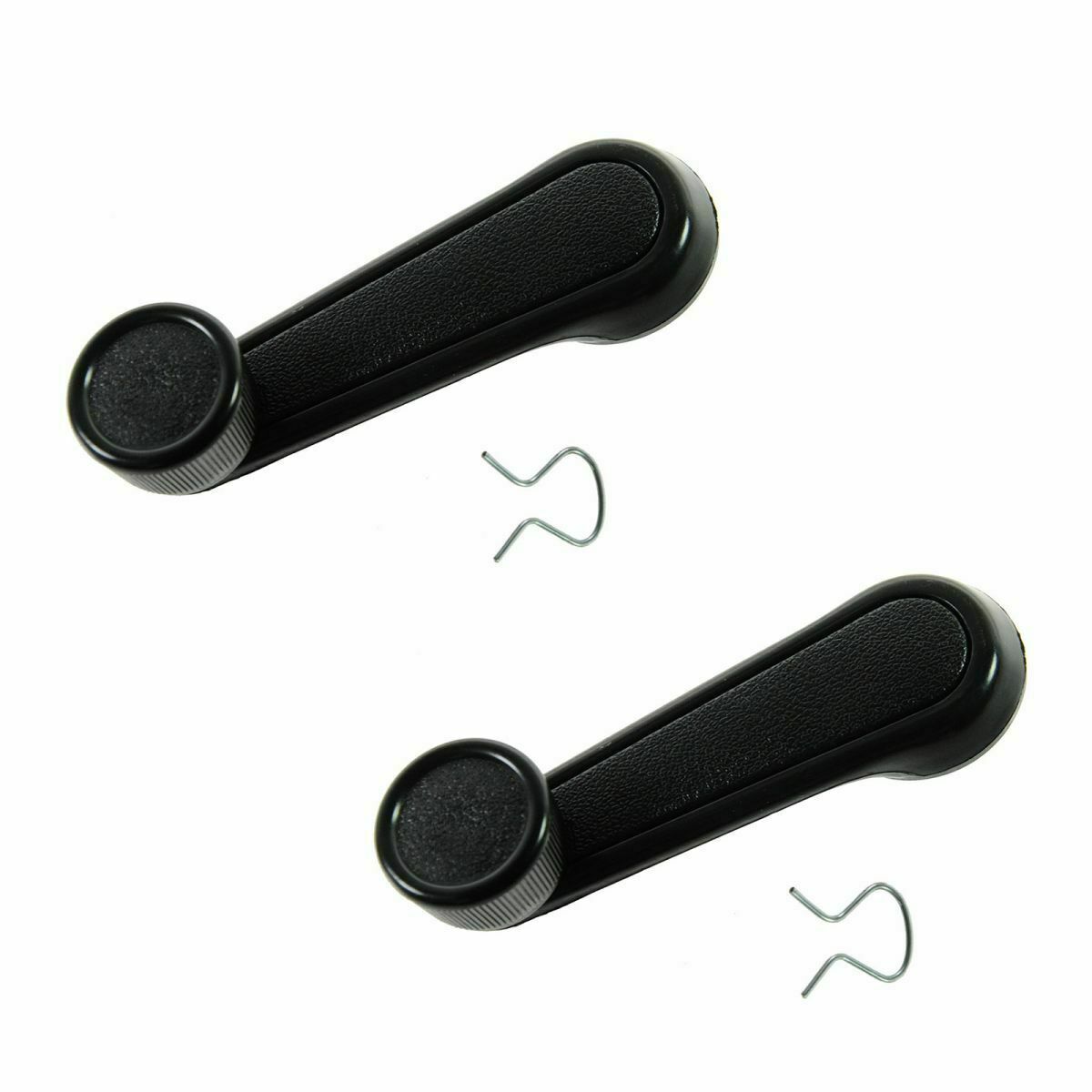 2 NEW Manual Window Crank Handles Black for Toyota T100 Tacoma 4Runner Corolla