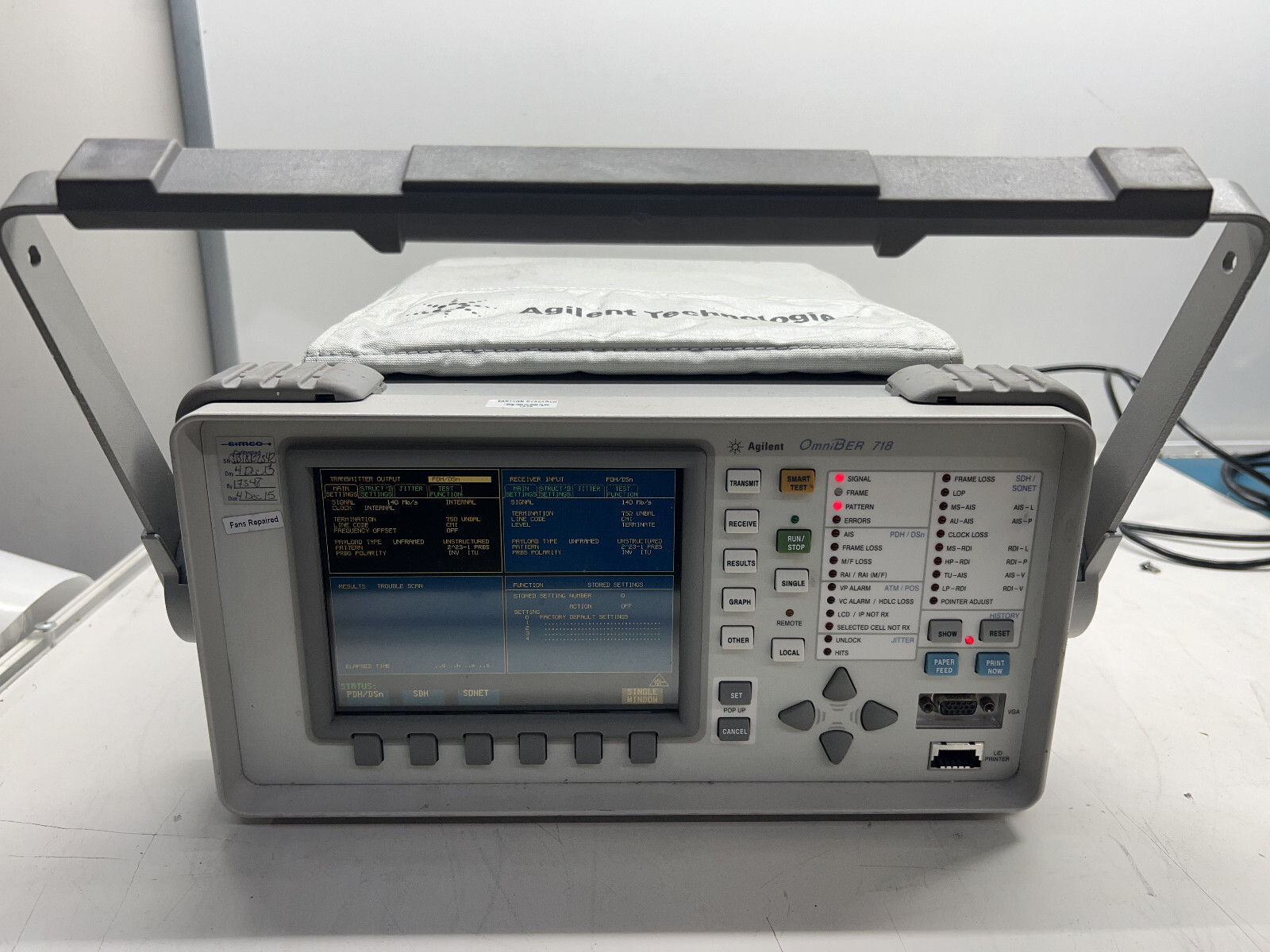 HP Agilent OmniBER 718 Communication Performance Analyzer 37718A