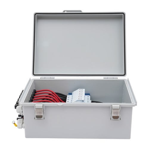 6 String PV Solar Combiner Box Circuit Breaker Junction Box For Solar System