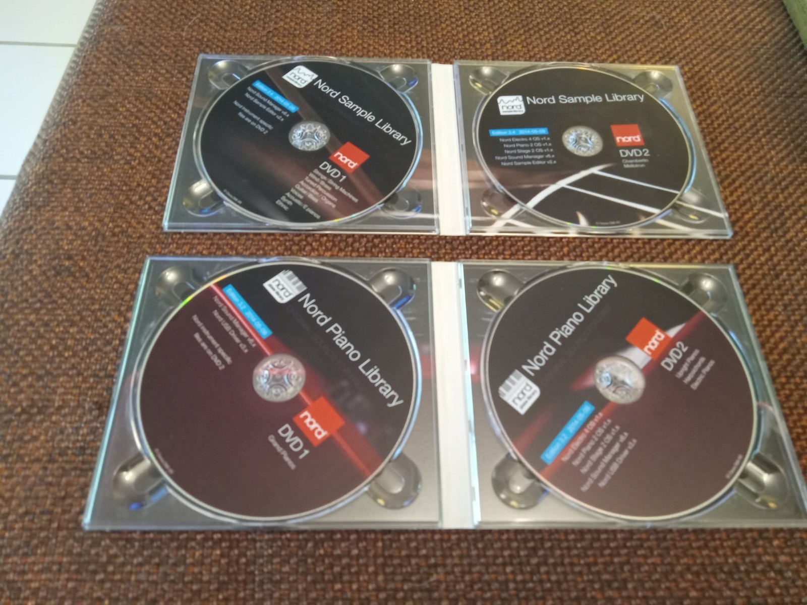 Nord Sample Library And Piano Library 4 Disks