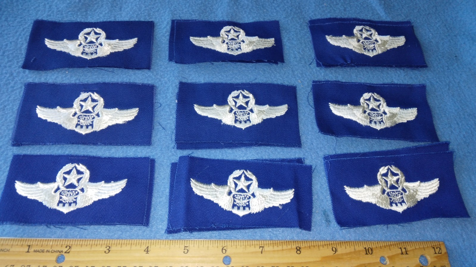 BUNDLE OF 20 - U.S. AIR FORCE MASTER NAVIGATOR Badge Sew-On PATCHES - NEW