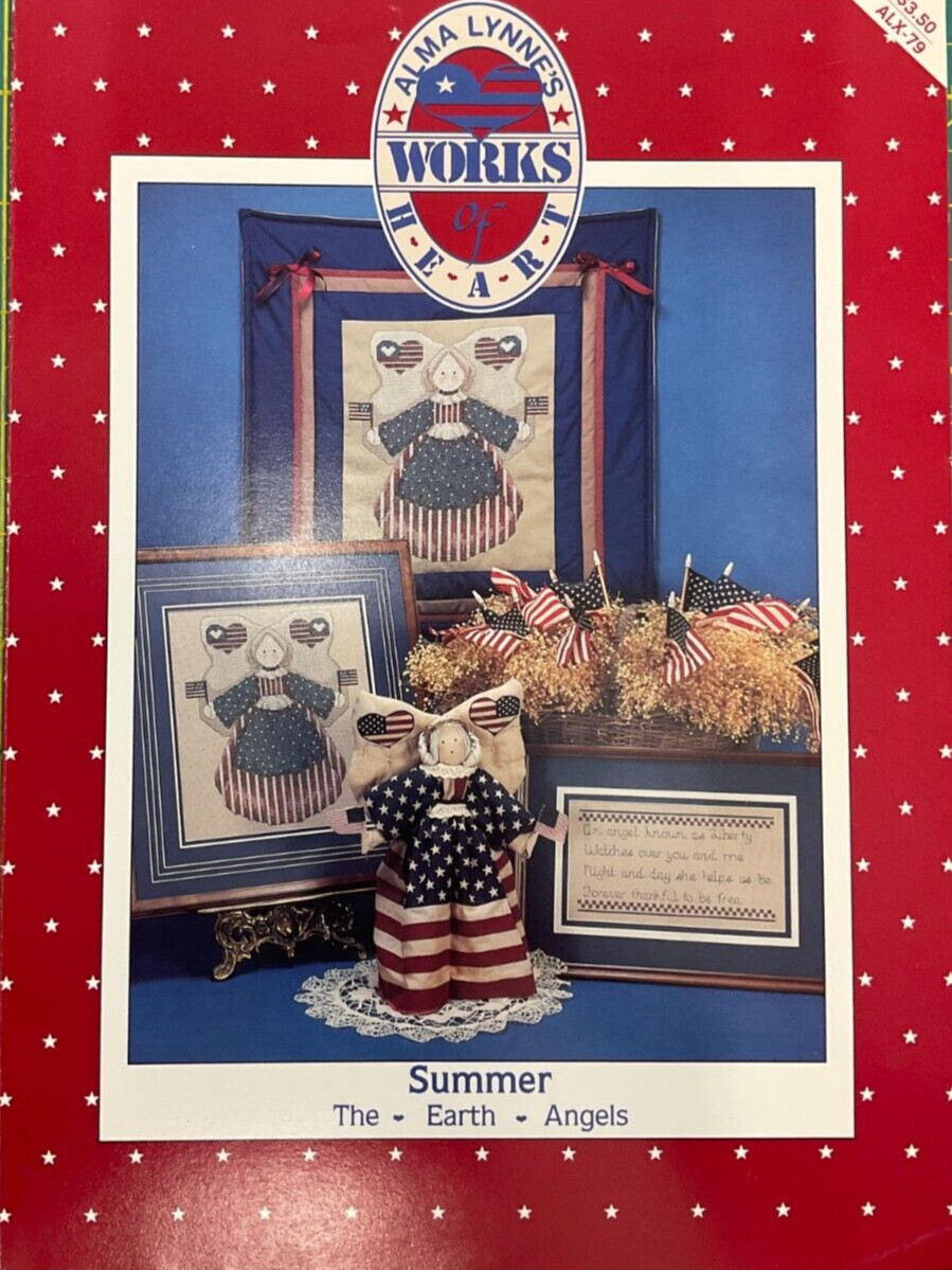 ALMA LYNNE'S WORKS OF HEART #ALX-79-SUMMER-THE EARTH ANGELS COUNTED CROSS STITCH