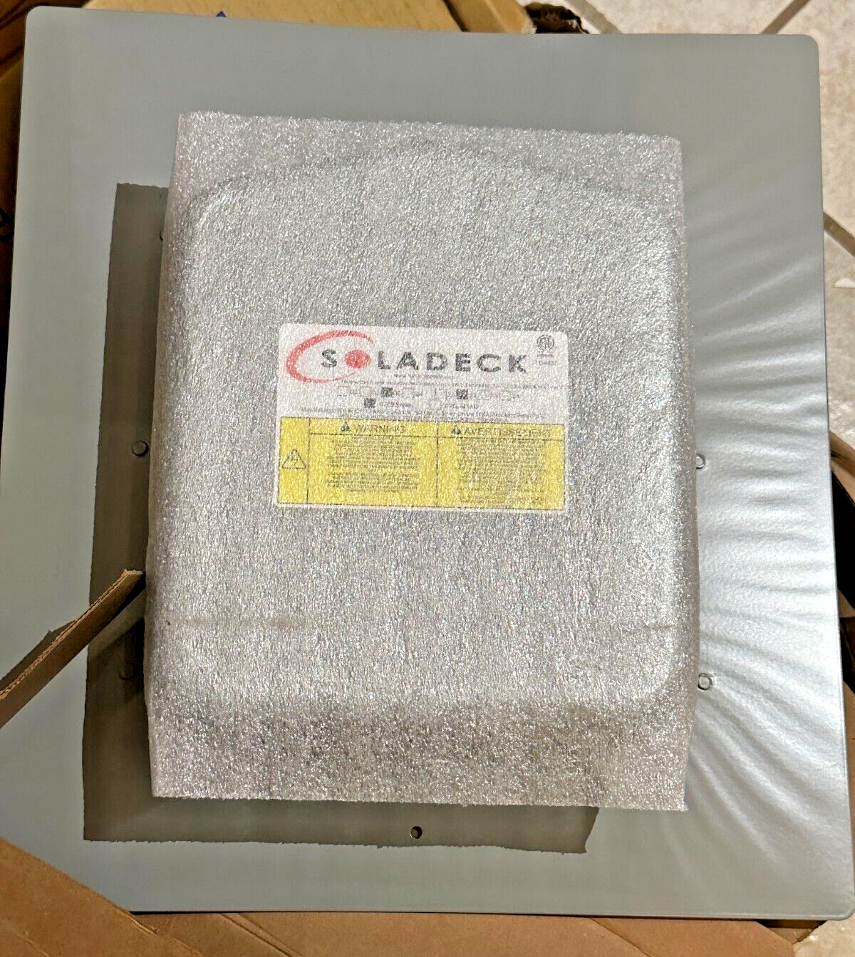 Soladeck Model 0799-2 G Flashed Pv Roof Mount Enclosure Gray