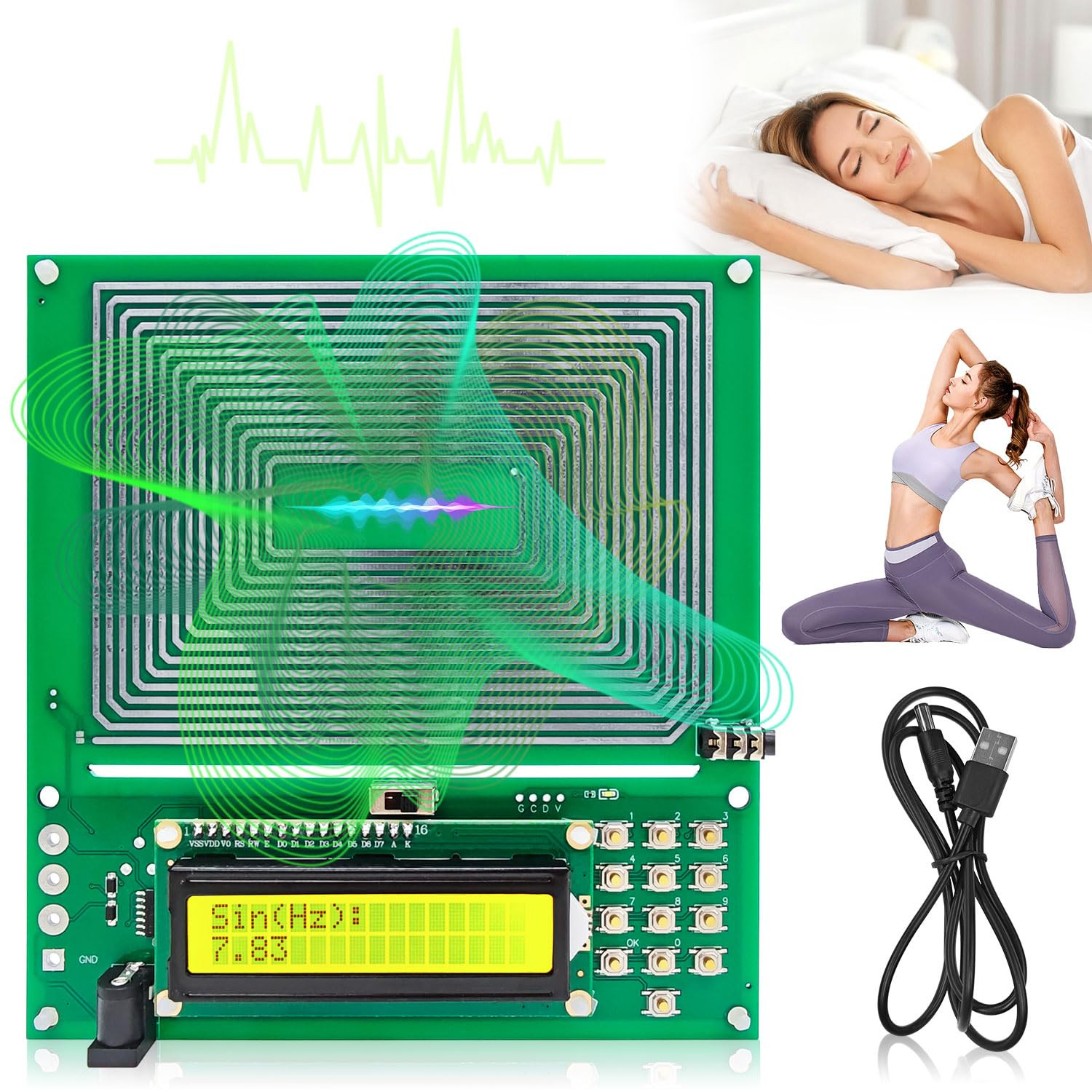 Frequency Generator for Healing, Schumann Wave Resonance Generator, Frequency He