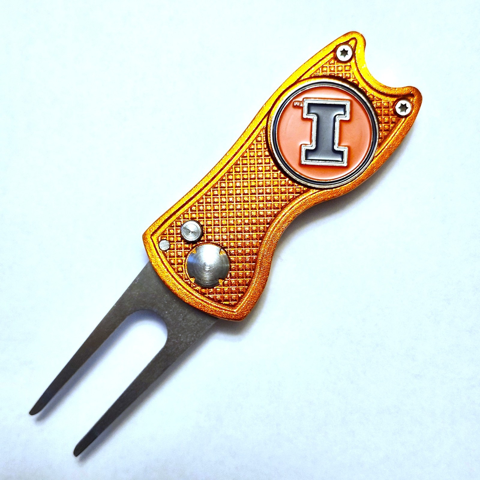 Illinois Fighting Illini Switchblade Divot Repair Tool and Golf Ball Marker