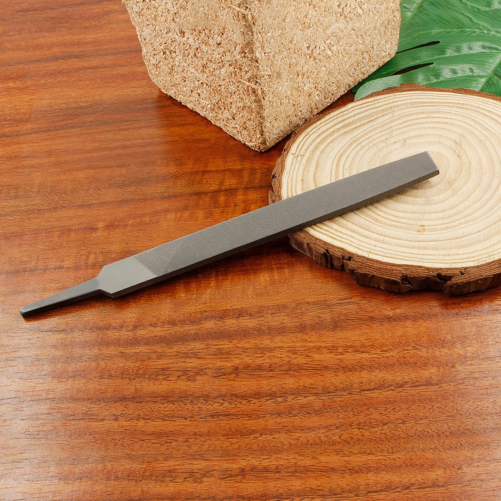 Bivethoi 6 Inch Flat Medium Cut File, High-Carbon Steel Double Silver