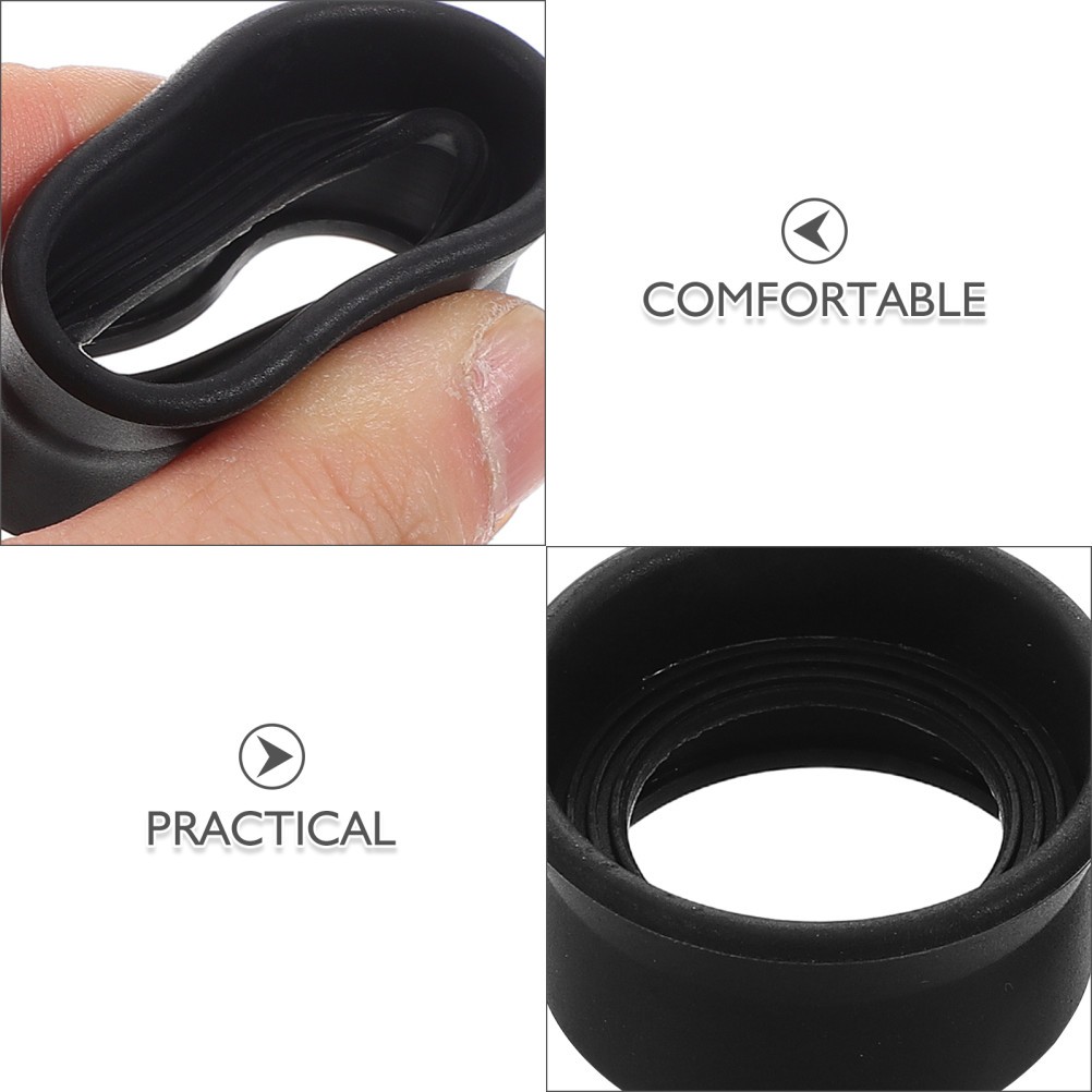 3 Pcs Binocular Rubber Eyepiece Eyecups for Microscopes Cover Replacement