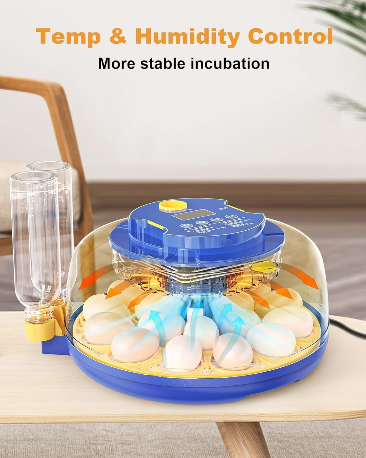 18 Chicken Egg Incubators for Hatching Eggs: Egg Incubator with Automatic Egg...
