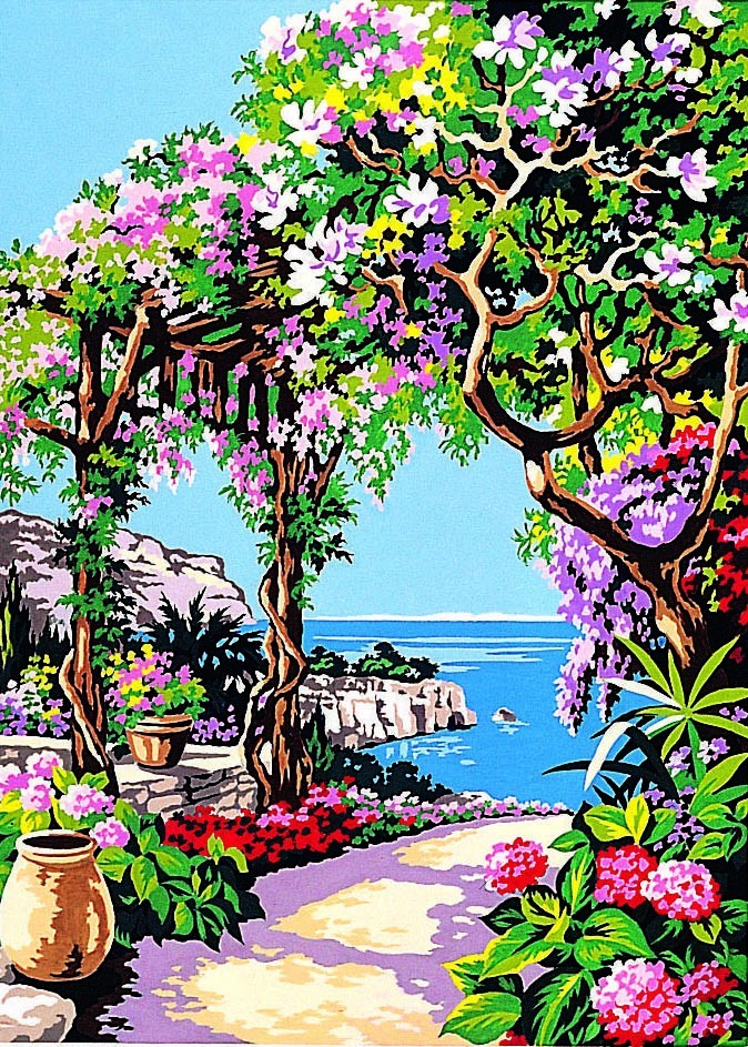 Seg De Paris Needlepoint canvas for halfstitch without yarn Canvas Cote DAzu...