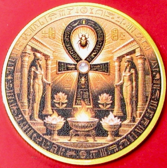 The Divine Ankh. Challenge, Souvenir. 1.5". CT38d.