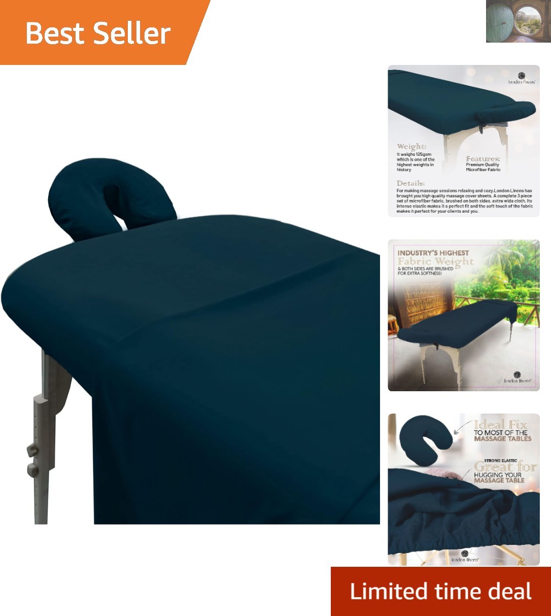 Ultimate Comfort 3-Piece Microfiber Massage Table Sheets Set -  Quality