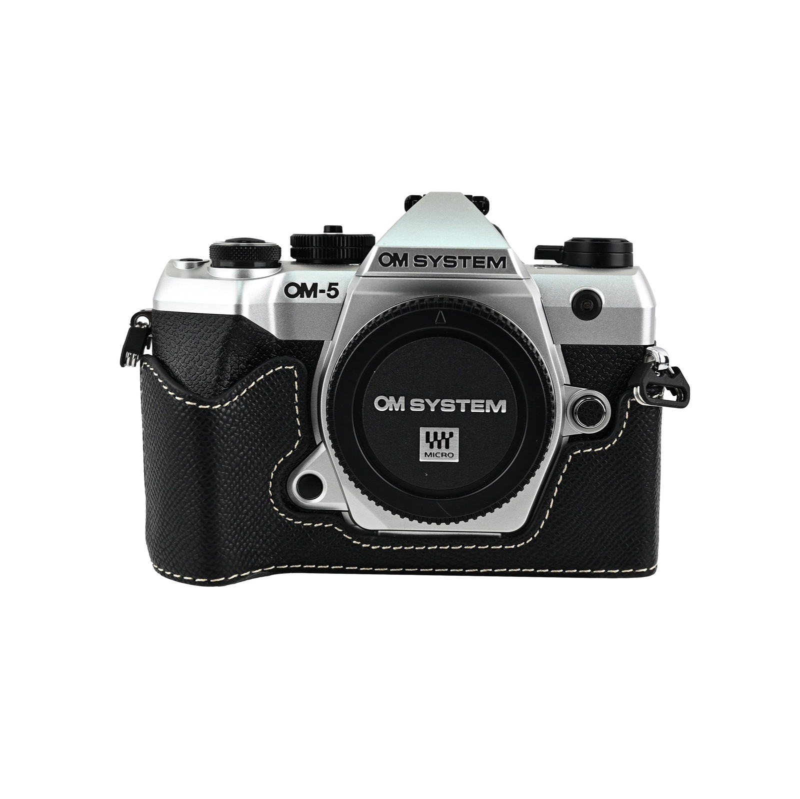 Leather Half case for OM System OM-5 Mark II Camera Bag Grip