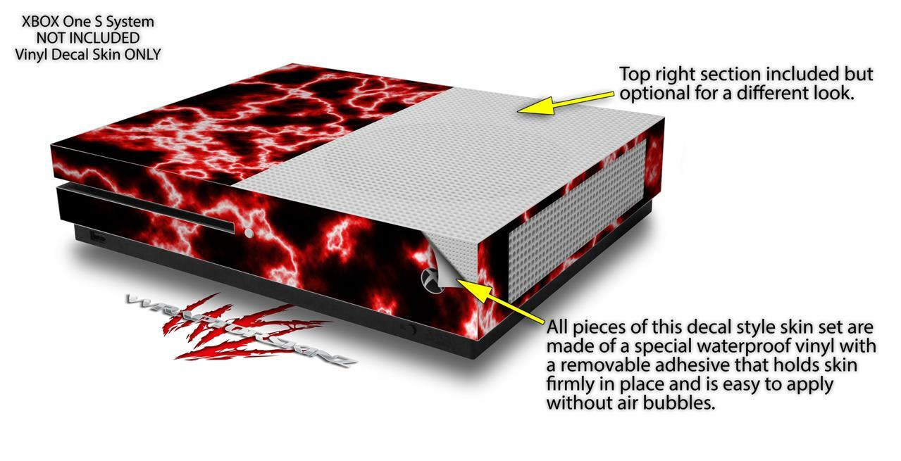 Skin XBOX One S Console Controller Electrify Red