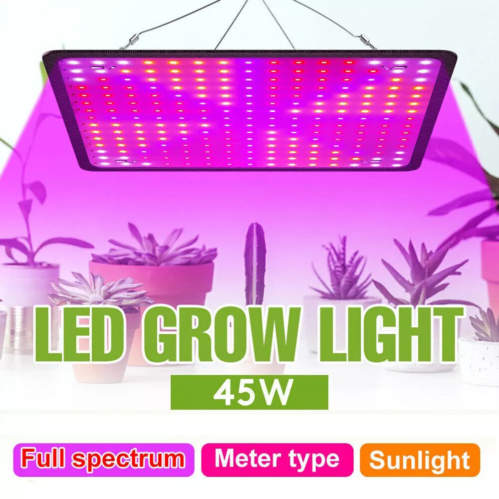 8500W 225 LED Grow Light Panel Full Spectrum Lamp for Indoor Plant Veg Flower