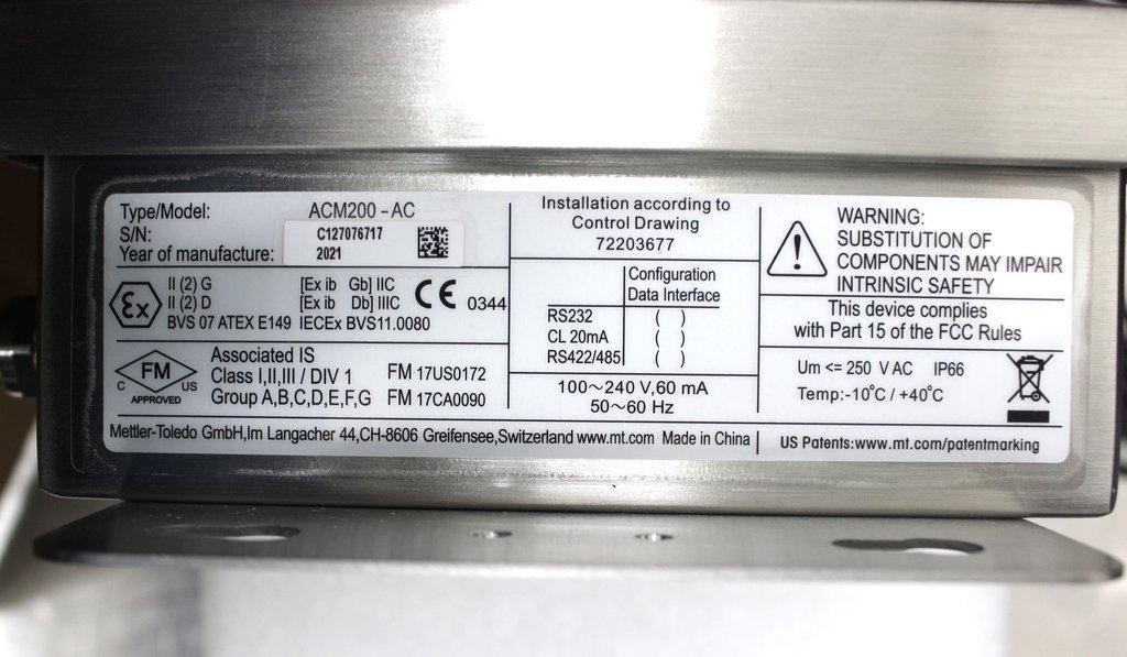 Mettler Toledo Power supply ACM200 AC WITH CL20MA - Interface Conve (3372093)