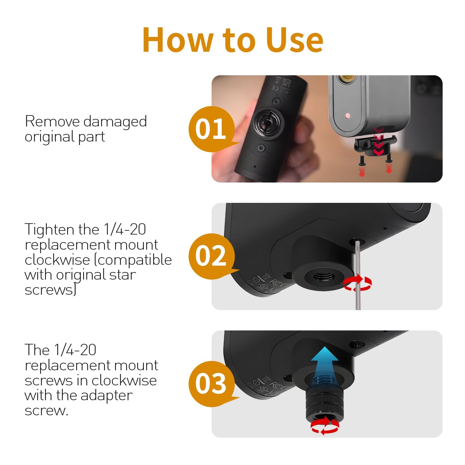 Replacement Mount Bracket Construction for Mevo Start -mounting Bracket Acces...