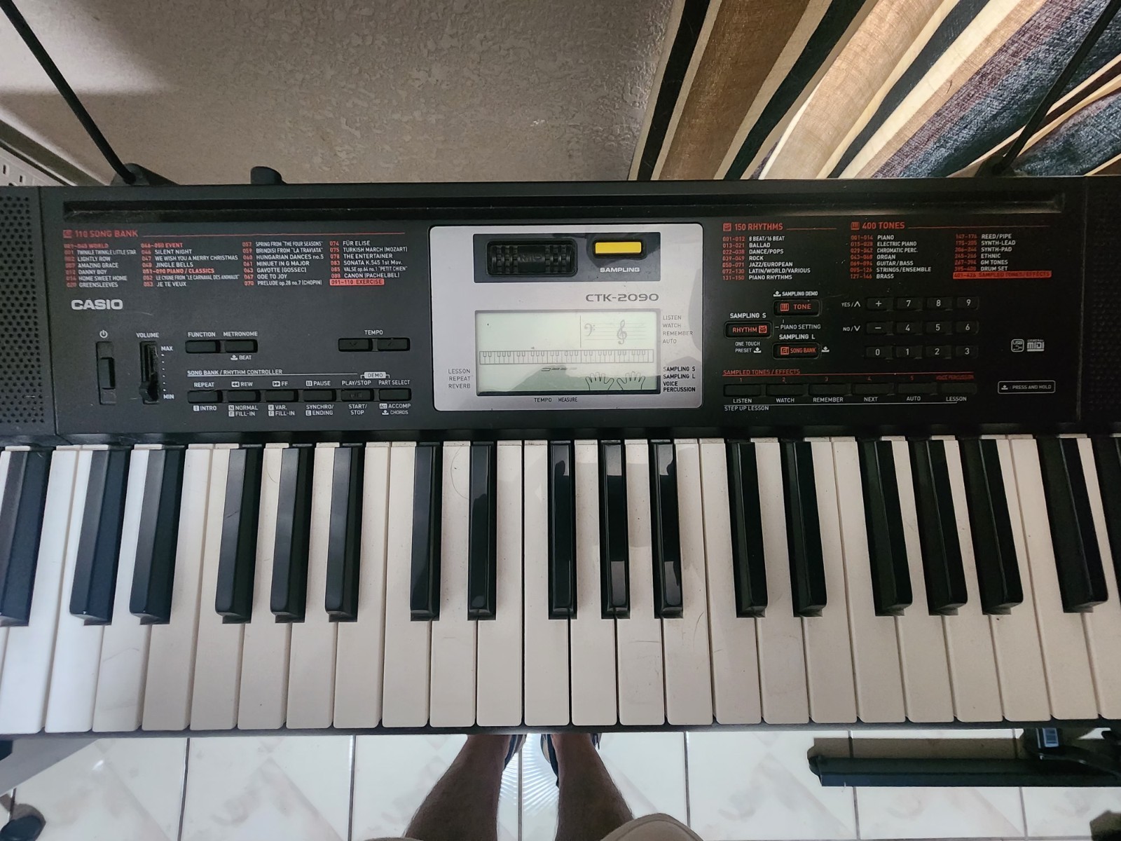 Casio CTK-2090 Digital Electronic Keyboard 61 Keys