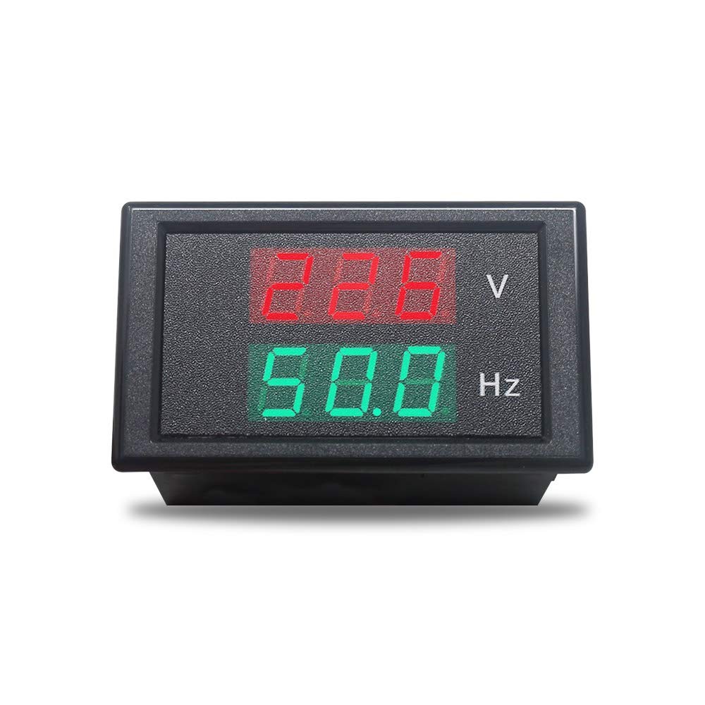 Digital AC Voltmeter Panel-Mounted Instrument Frequency Counter