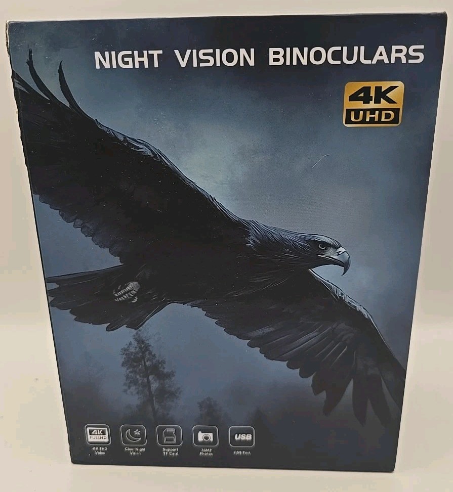 4K UHD Night Vision Binoculars,camo, w/ TF Card