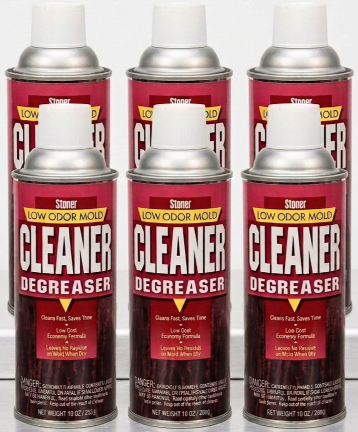 STONER A555 Low Odor Mold Cleaner Degreaser 10 oz LIQUIDATION LOT (6-PACK) - New