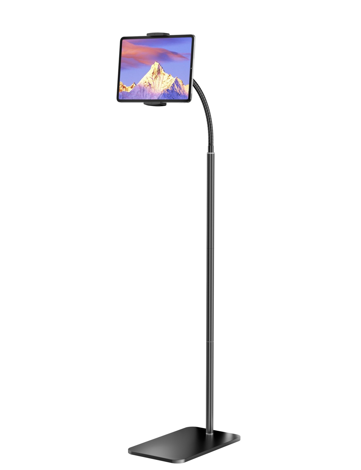 iPad Stand, Adjustable Tablet Floor Stand Metal Tablet Holder with Flexible G...