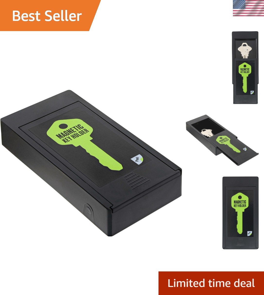Secure & Stylish Large Magnetic Key Storage - Ideal for Cars & Outdoors