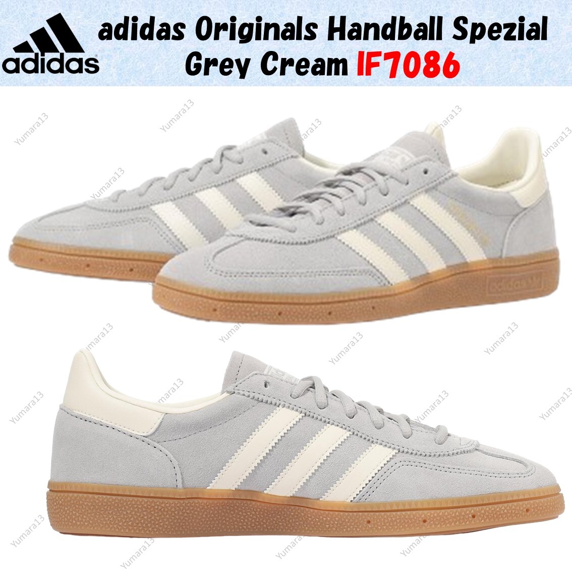 adidas Originals Handball Spezial Grey Cream IF7086 Men's Size