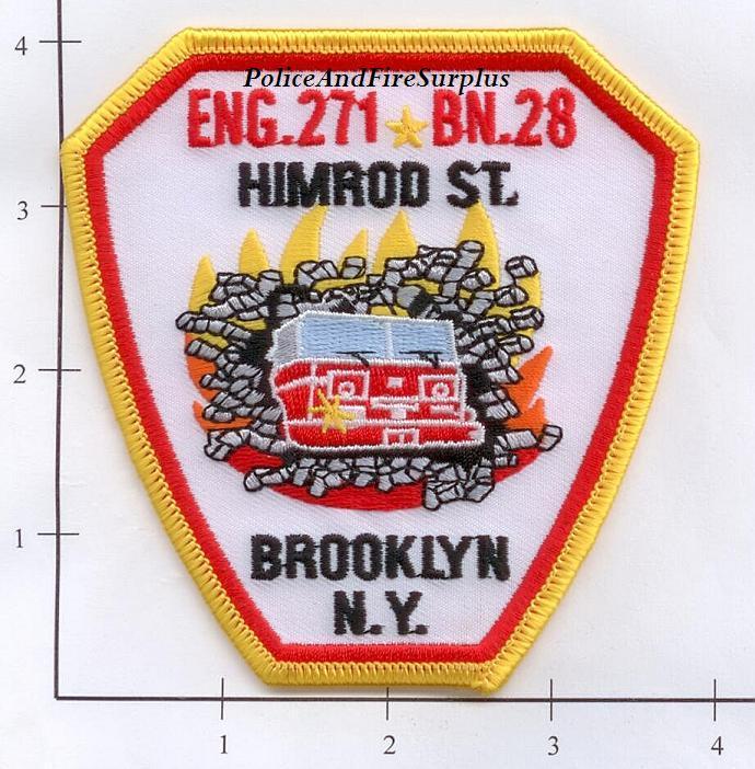 New York City NY Fire Dept Engine 271 Battalion 28 Patch v2