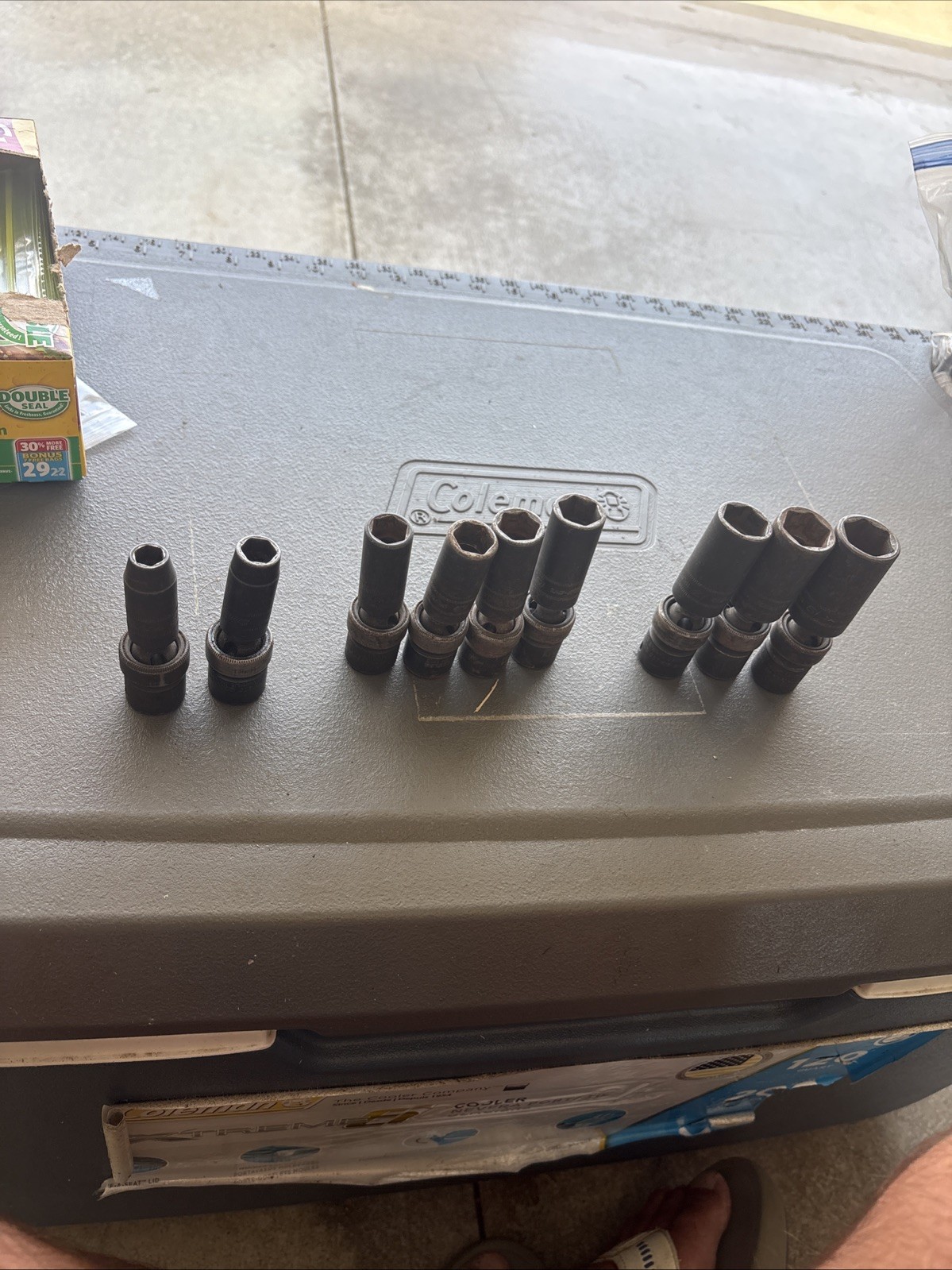 SNAP-ON 9pc 3/8 Drive 6pt Metric Deep Swivel Impact Sockets 8-19mm IPLFM Set Lot