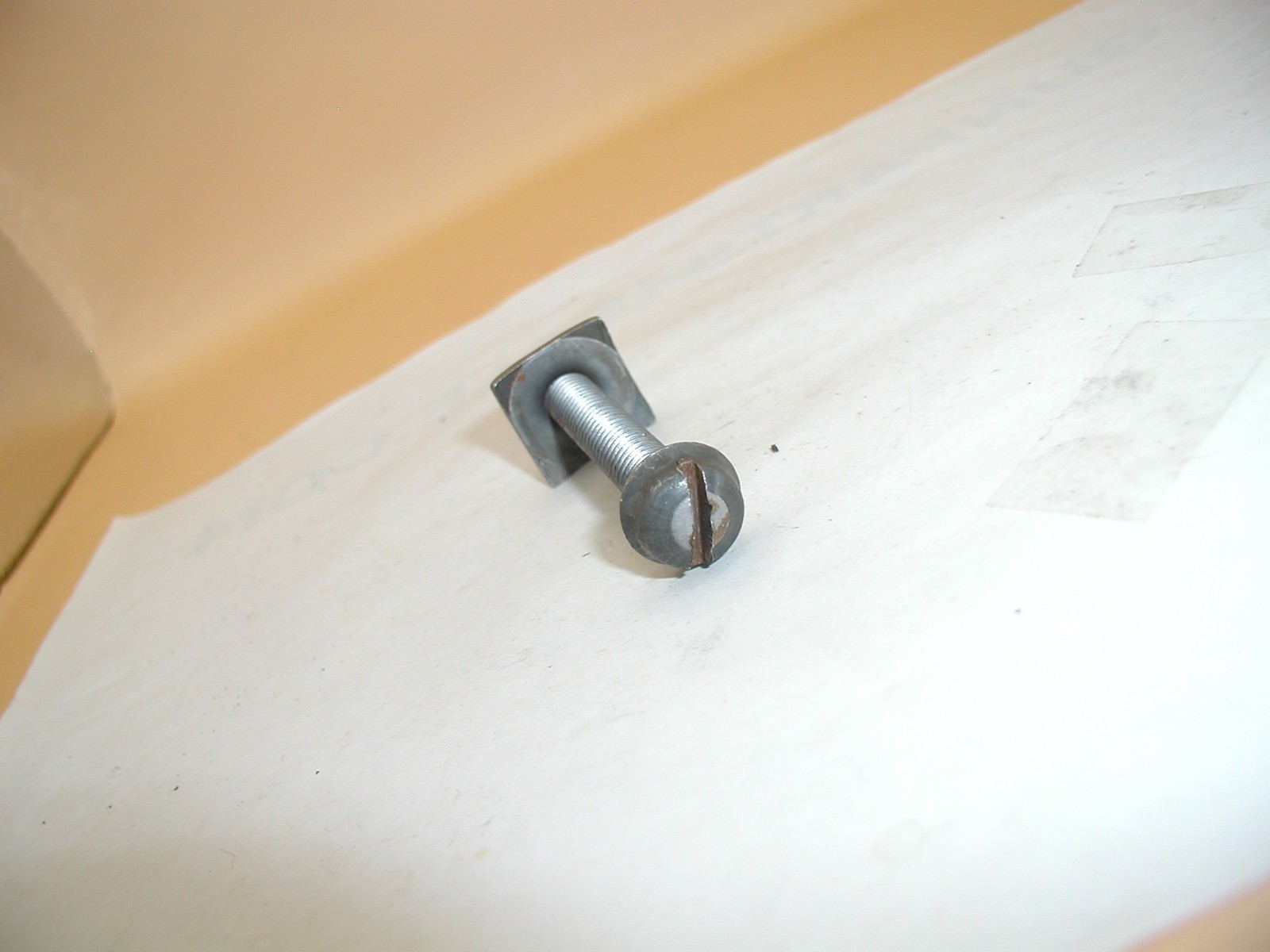 Crosman 66C Powermaster - Stock Bolt w/ Nut, Flat Head Screw