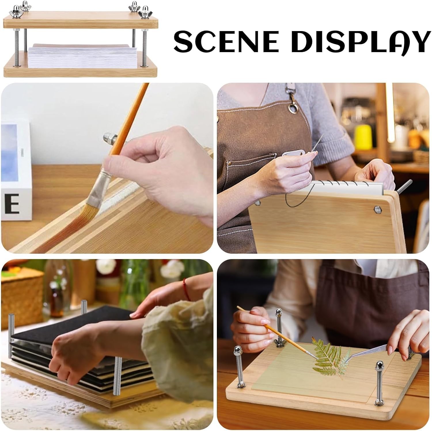 Book Press Bookbinding Tool Adjustable Paper Press For Binding Embossing