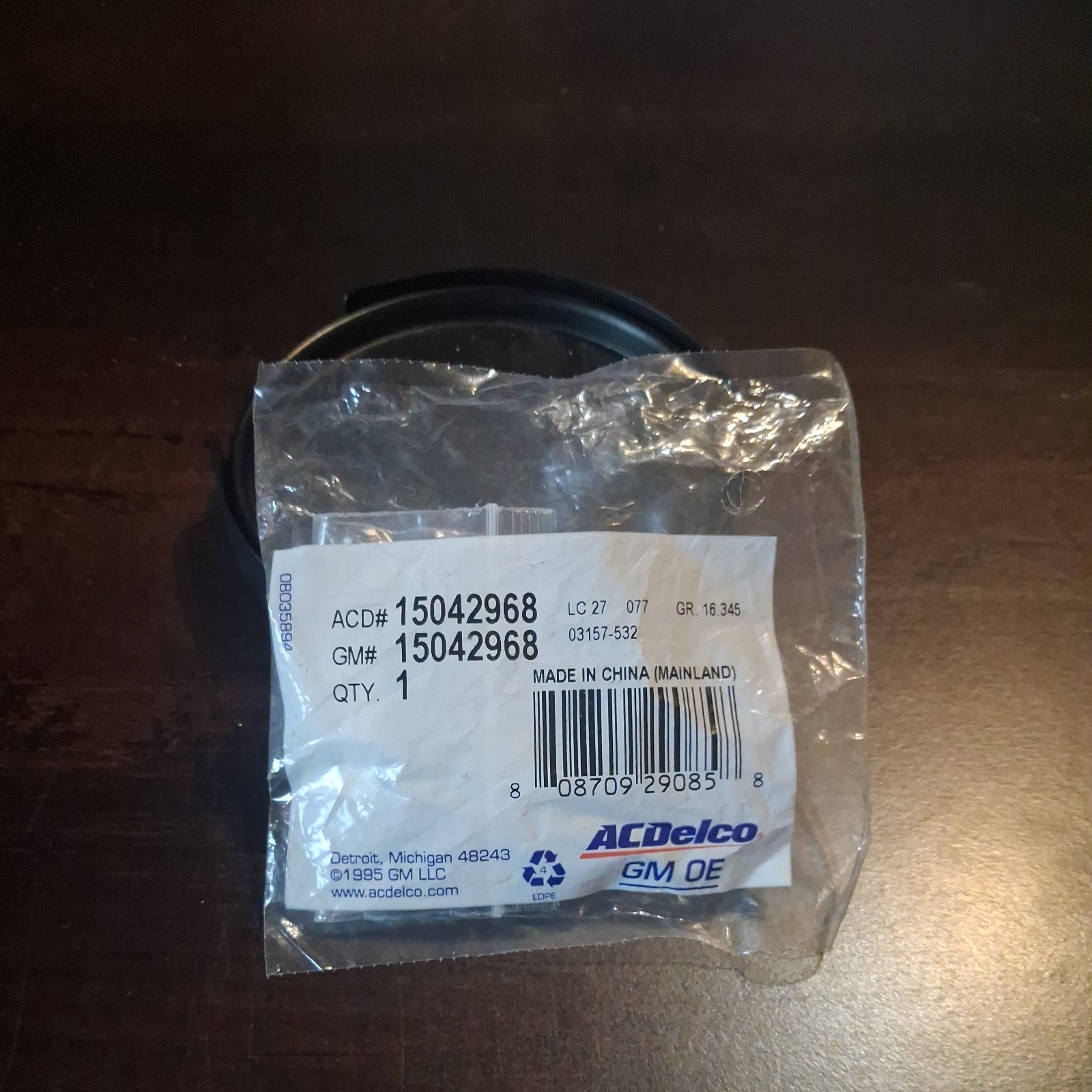 Genuine ACDelco 3 Button Keyless Entry Remote Key Fob 15042968