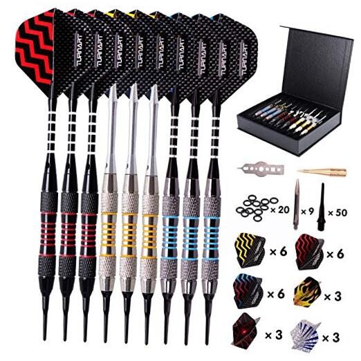 Professional Soft Tip Darts Set - Tungsten Plastic Tip Darts