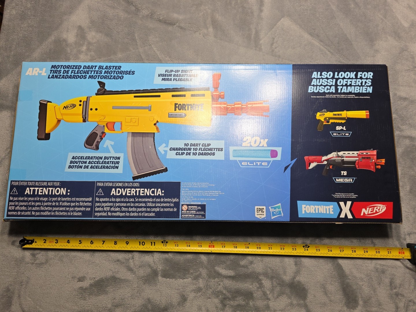 Unopened Fortnite Scar Nerf Gun AR-L