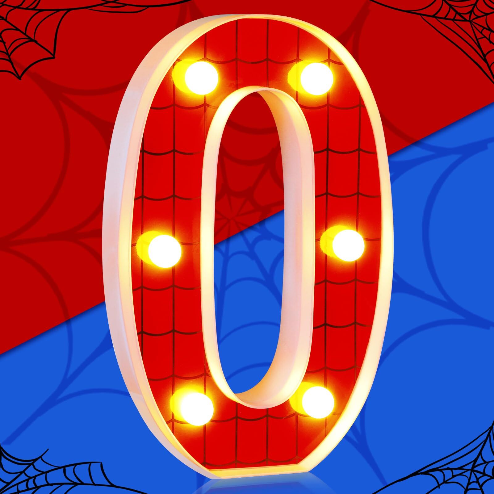 Spider LED Number Lights Spider Birthday Decoration Spider Light up Numbers K...