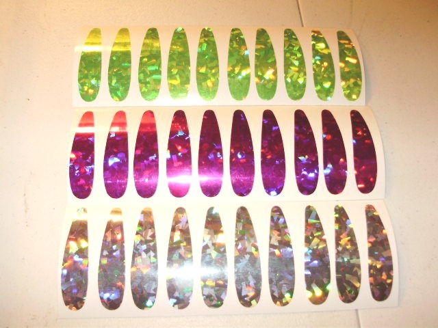 T4 Hagen's Trolling Spoon Holographic Fishing Lure Tape Die Cut 10 PCS