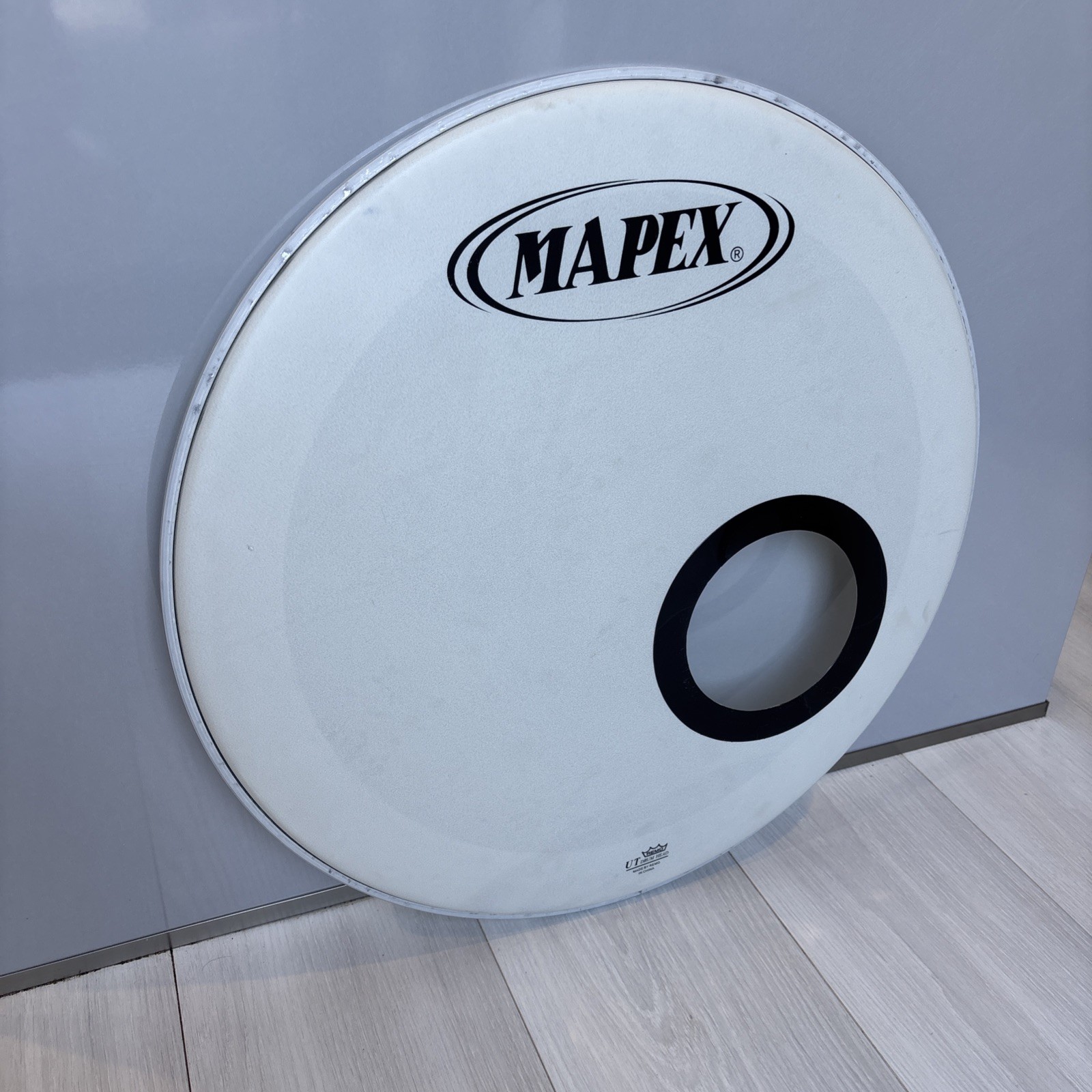MAPEX Pro M 22" Remo resonant bass drum head - WHITE , coated front display #3