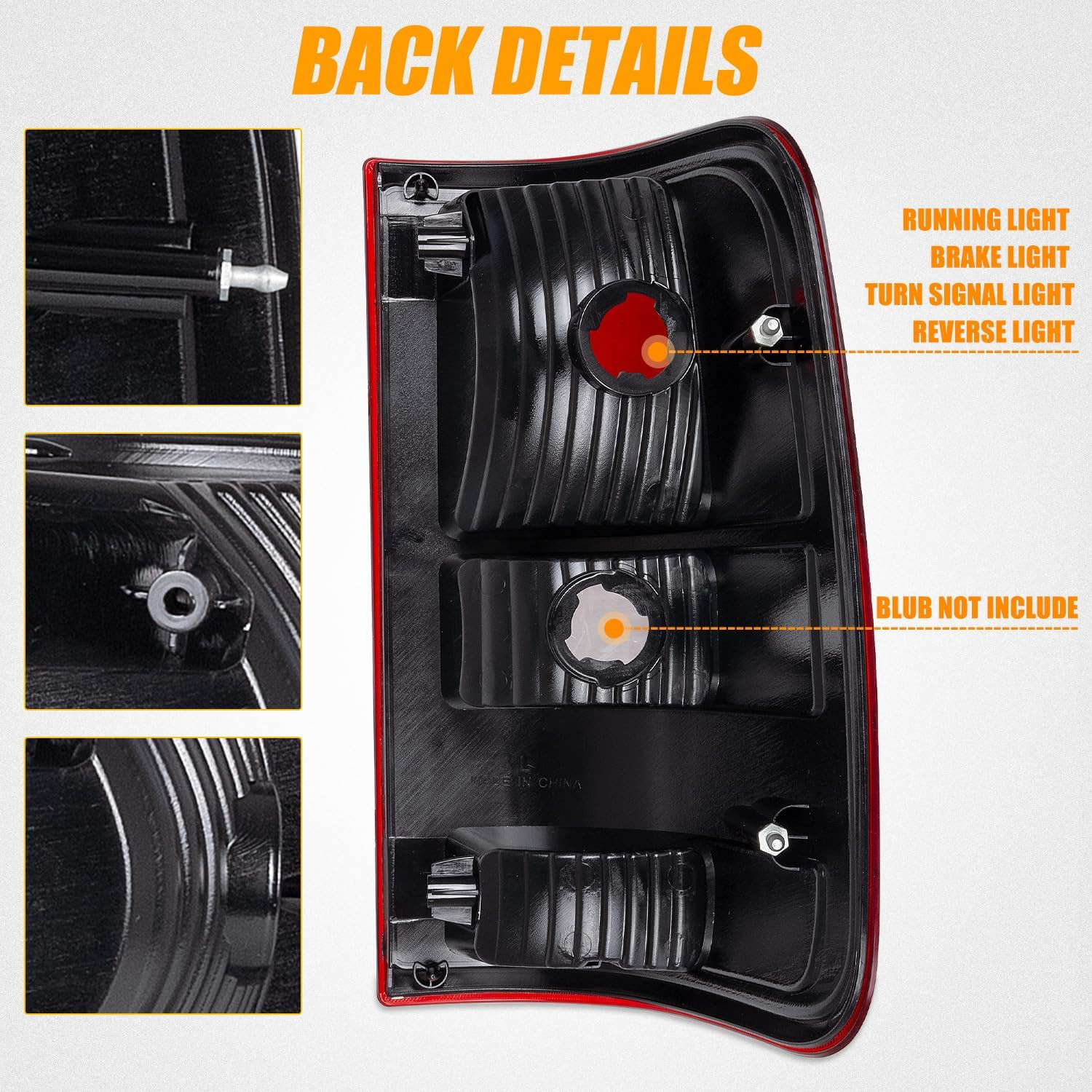 2004-08 F-150 Left Driver Side Tail Light–Compatible Replacement