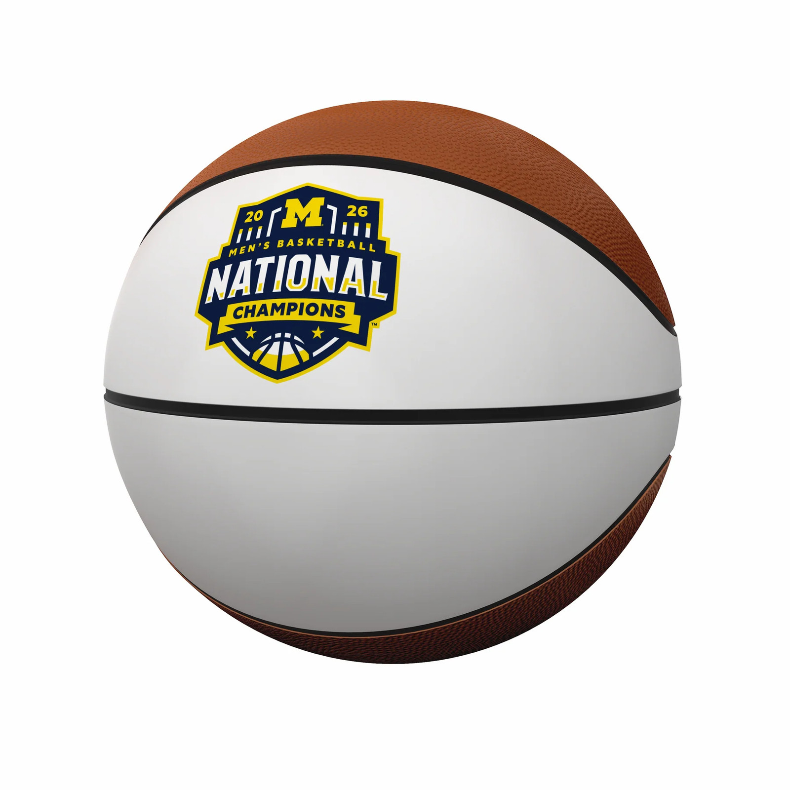 Michigan Wolverines 2026 National Champs Official Full Size Autograph Basketball