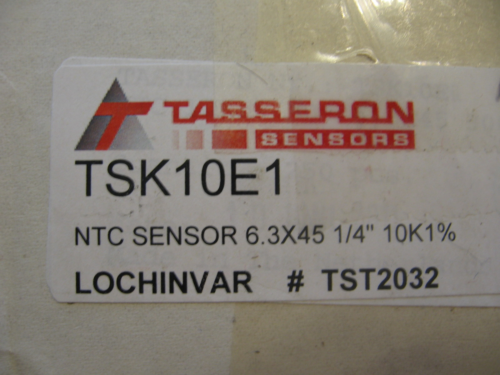 NEW Tasseron sensor TSK10E1 NTC Lochinvar TST2032 AO Smith 100208552