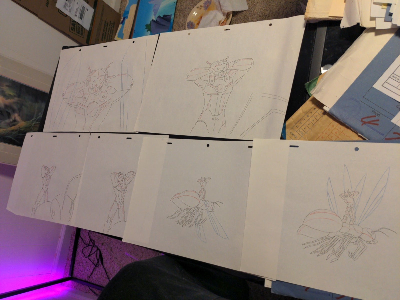 Marvel animation cels Production Art Comics ULTIMATE AVENGERS movie ANT MAN UV1